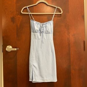 Blue mini dress
